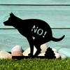 Don't Poop Yard Sign,  No Allowed Poop Spike Guides, Garden Decorative Stake for Lawn Yard,Keep Your Dog Off Grass Sign (Dog)