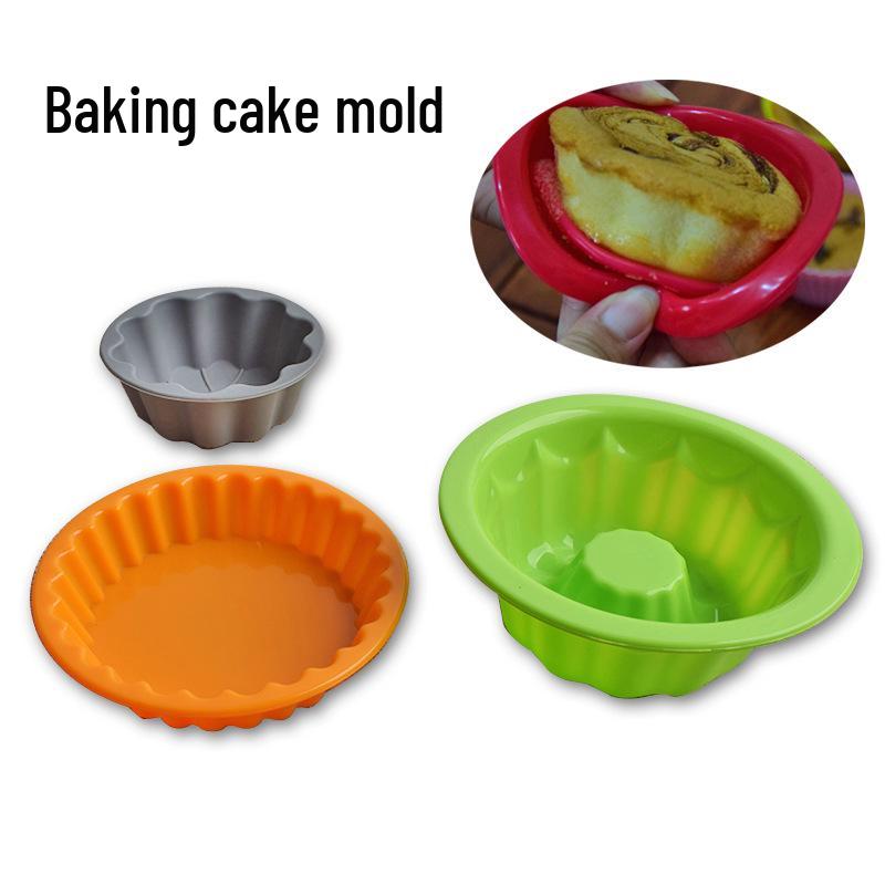 Силиконовая форма для выпечки пончиков и маффинов Jiaju - Легкое извлечение, Полая круглая форма