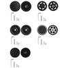 1 шт. Практичные ПВХ колеса для багажа, Замена, Тихие ролики для чемодана, для дорожных чемоданов, Колеса для тележки