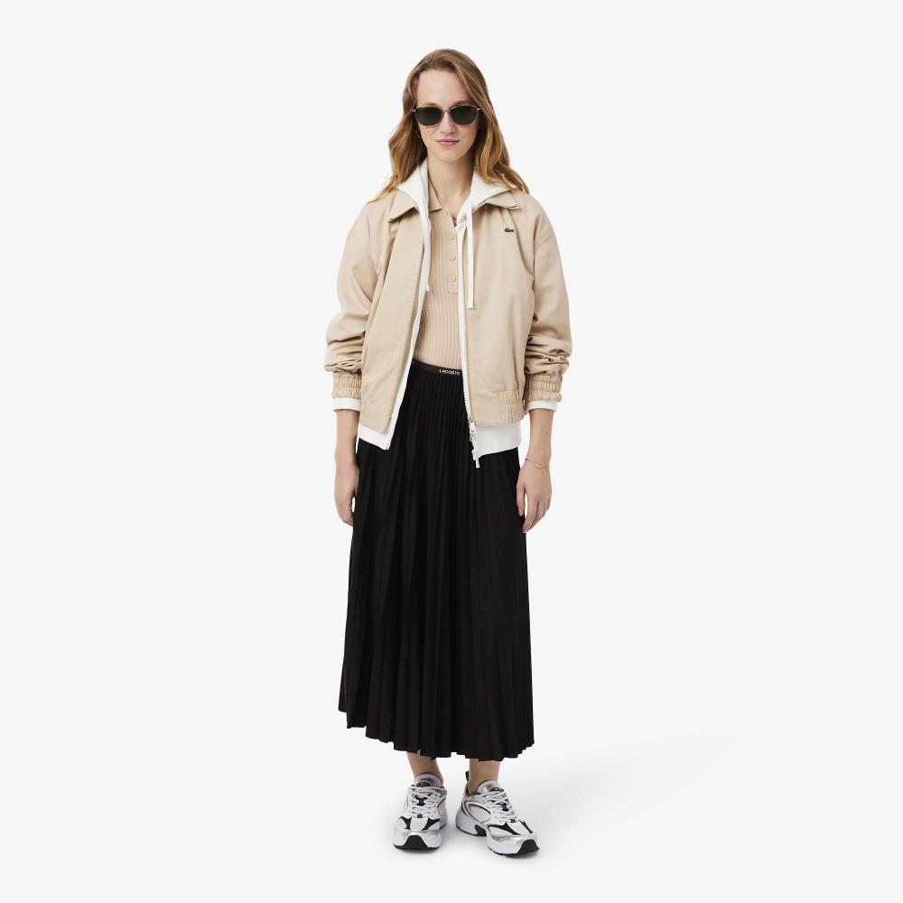 [lacoste] Women's Essential Long Pleated Skirt JF1402-56G3LA