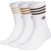 adidas Носки Originals Crew Носки Унисекс 3 пары Белые JP1279