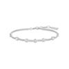 ANIA HAIE Silver Multi-Station Round Stone Chain 925 Silver Bracelet B066-05H