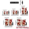 2pcs, 2D FLAT PRINTING Curtains (Without Rod) NewYearCheers Contemporary Modern Curtains Polyester Curtains Versatile All