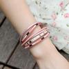 Bohemian Multilayer Leather Bracelet Braided For Women Vintage Chain Cuff Ethnic Jewelry