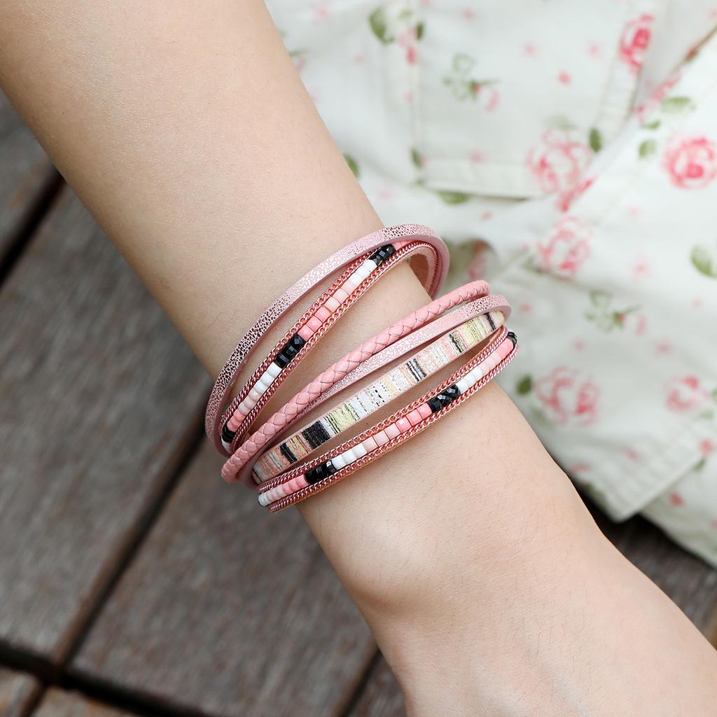 Bohemian Multilayer Leather Bracelet Braided For Women Vintage Chain Cuff Ethnic Jewelry