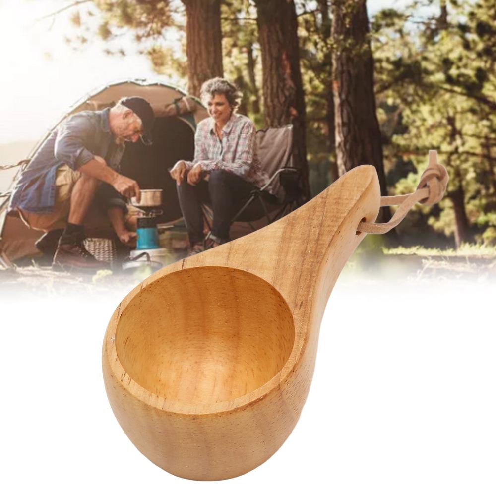Nordic Style Wooden Coffee Cup 30ml/1oz Capacity Portable Wood Mug Wooden Mug Parties