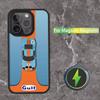 Чехол для телефона Star G-Gulf Racing Car для iPhone 16, 15, 14, 13, 12, 11, Pro, Max, Plus, Mini, SE Магнитная беспроводная зарядка Magsafe
