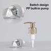 Electroplating Shampoo Bottle PET Press Type Lotion Empty Bottle Bathroom Shower Gel Large-Capacity Soap Dispenser