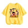 2025 MINISO Лето 4-14 Детская футболка Dragon Ball Z Son Goku Аниме Подростковая одежда Модная повседневная футболка Одежда для мальчиков Девочки Kawaii Детские топы