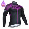 2025 RCN Team Winter Thermal Fleece Cycling Jersey Set Racing Bike Suit Mountian Bicycle Clothing Ropa Maillot Ciclismo Hombre