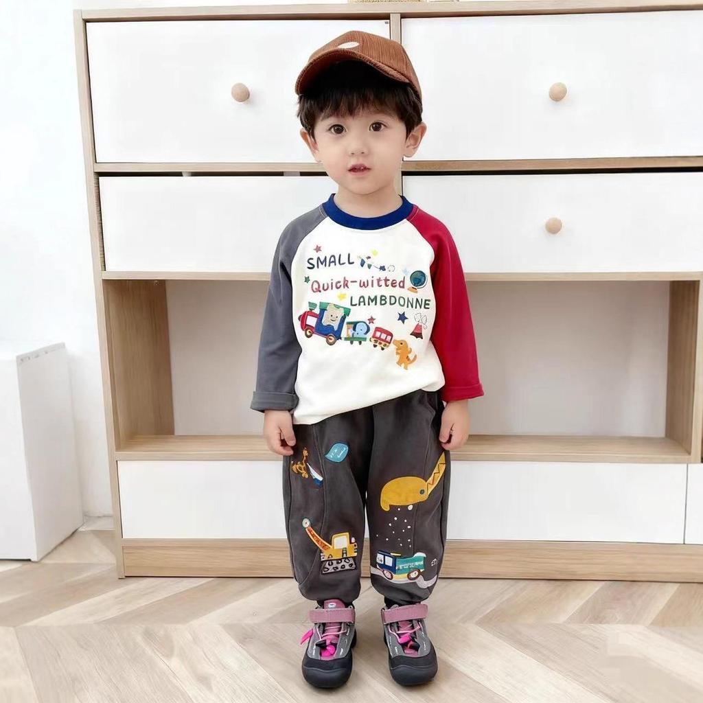 Children's Long-Sleeve Base Layer Top for Boys and Girls - New Autumn Style
