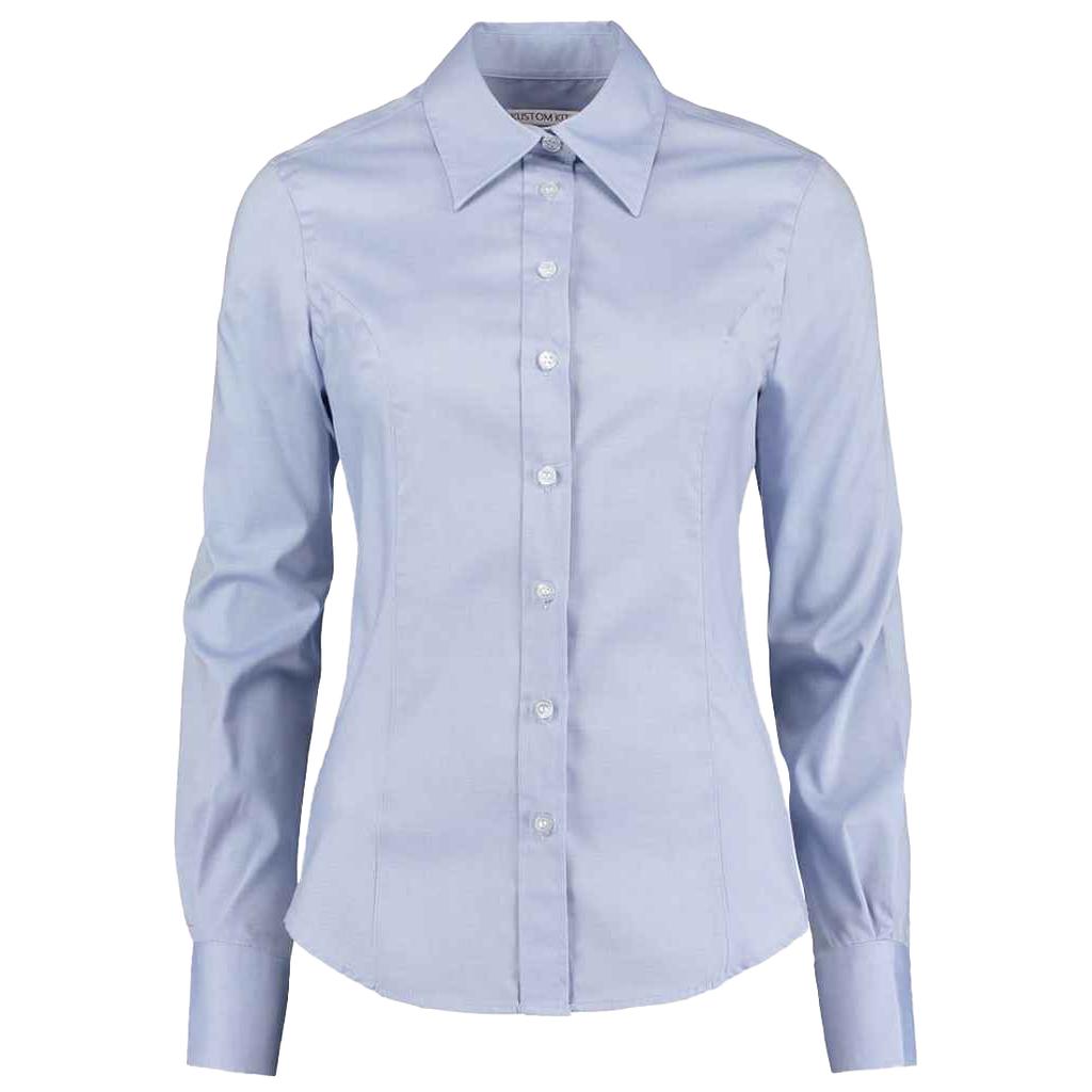 Kustom Kit Womens/Ladies Corporate Oxford Tailored Long-Sleeved Shirt