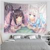 Милый Гобелен с Аниме-Принтом NEKOPARA для Комнаты в Общежитии Декор Стены Декорация Атмосферы Задник