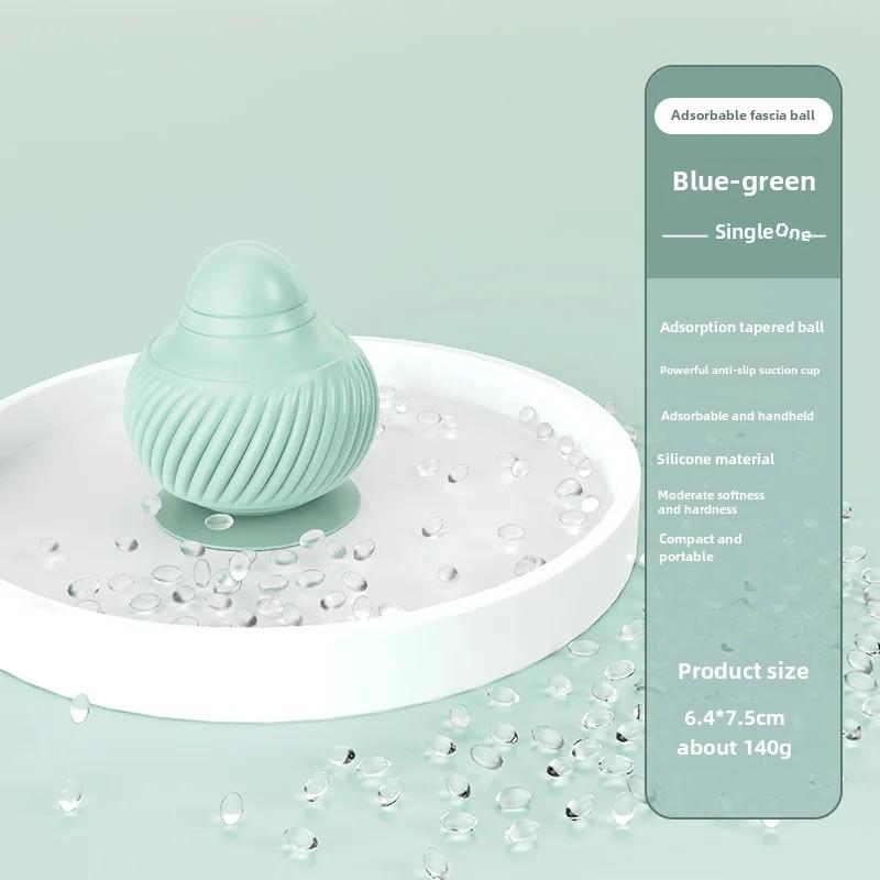 Yoga Massage Fascia Ball Fitness Silicone Cone Adsorption Ball Wall-mounted Shoulder Foot Back Muscle Release Gym Massage Ball