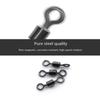 Ring Eight Shaped Fishing Rolling Swivel Fishing Gear Ball Bearing Barrel Ring Swivel Connector
