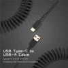 Механический кабель для клавиатуры USB A к TYPE-C Плетеный кабель Витой авиационный разъем Шнур USB Витой кабель для компьютерной клавиатуры
