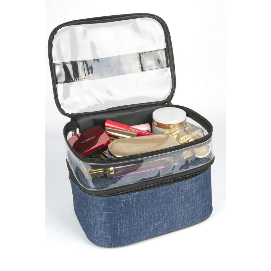 Женская косметичка с двумя большими отделениями, складной органайзер для путешествий, косметичка с вешалкой