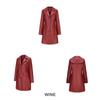 Long Leather Jacket Spring and Autumn Long-sleeved Leather Trench Coat Fashion Female Lapel Single-breasted Jacket