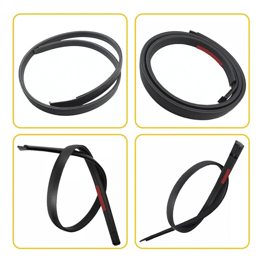 2PCS Roof Drip Molding Trim Rubber For Toyota Tundra DOUBLE CAB 2007-2020