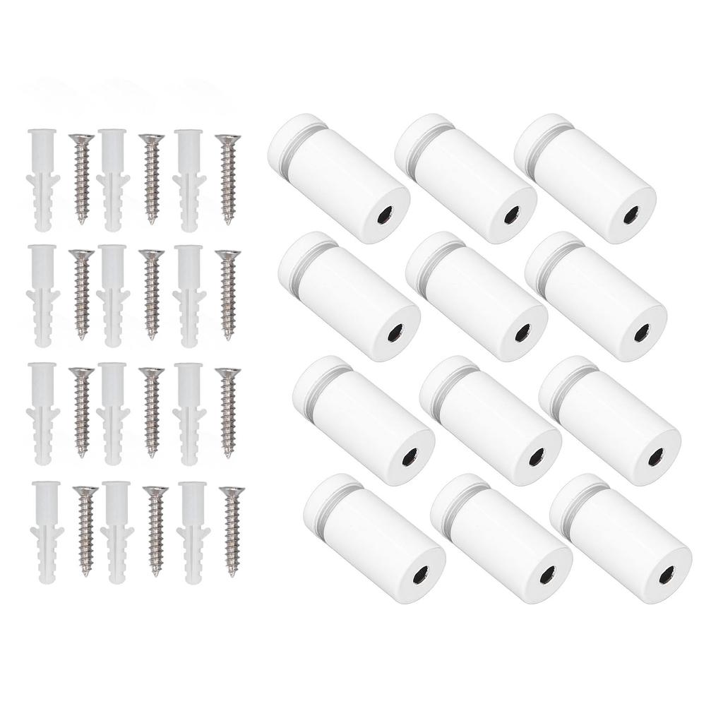 12 Комплектов Винтов-Стоек из Нержавеющей Стали 16x30мм Рекламные Акриловые Стеклянные Гвозди-Стойки для