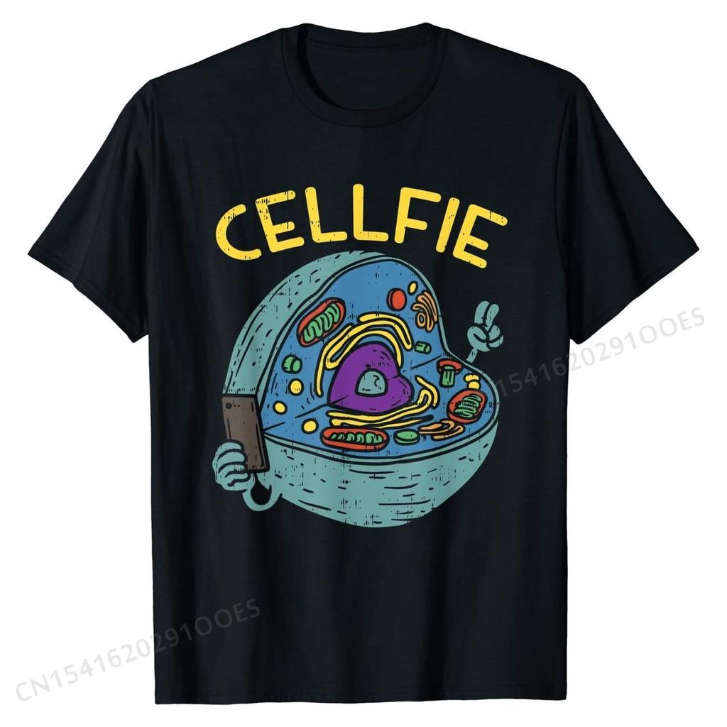 Cell Fie Funny Science Biology Teacher T Shirt Tops Tees Discount Casual Cotton Men's Top T-shirts Casual