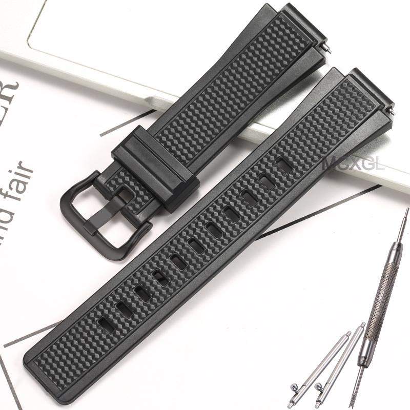 Смола Ремешок для часов Подходит для Casio GST-B200-1A Запасной ремешок GST-B200 Мужские Спортивные Водонепроницаемый Резиновый ремешок Аксессуары для часов