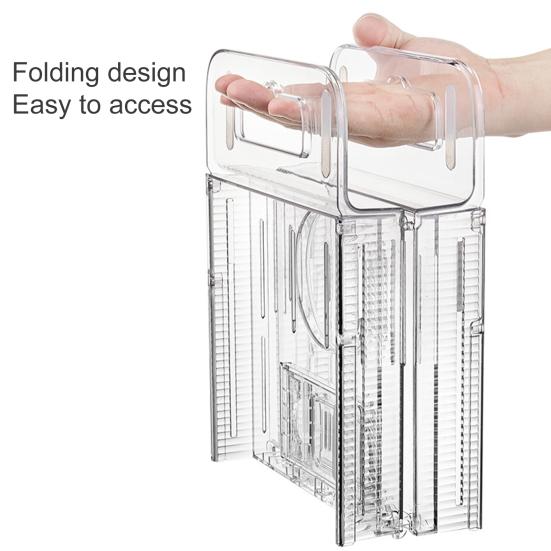 Expandable Bathtub Tray Caddy Strong Load-bearing Non-Slip Foldable Design Transparent Bath Accessories
