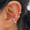 3Pcs  Exquisite Zircon Ear Clips Ear Cuff No Piercing Earrings