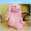 Adorable Shy Rabbit Plush Toy Soft Short Fur Stuffed Animal For Kids Playtime