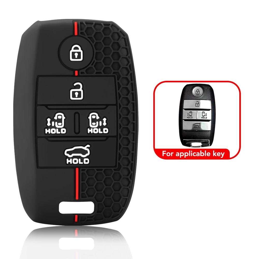 Silicone Car Remote Key Case Cover Fob For Kia New Sedona Grand Carnival Snugly Sorento L580 Kia Doule Carnival Accessories
