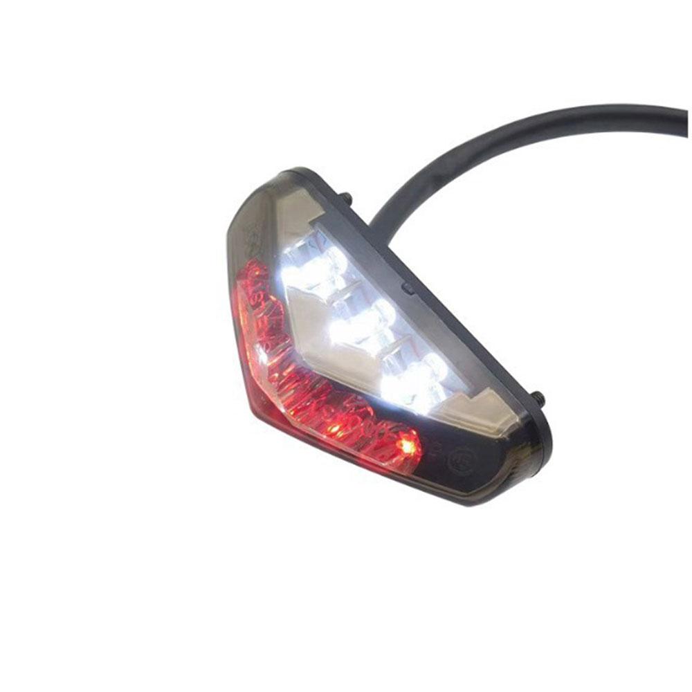 Mini Motorcycle LED Tail License Light 12V Rear Brake Lamp For Dirt Bike ATV Chopper Scooter Cruiser Moto Number Plate Taillight