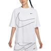 Nike Sportswear Swoosh Oversized Crew Neck Short Sleeve T-Shirt Women T-Shirts White HQ1581100