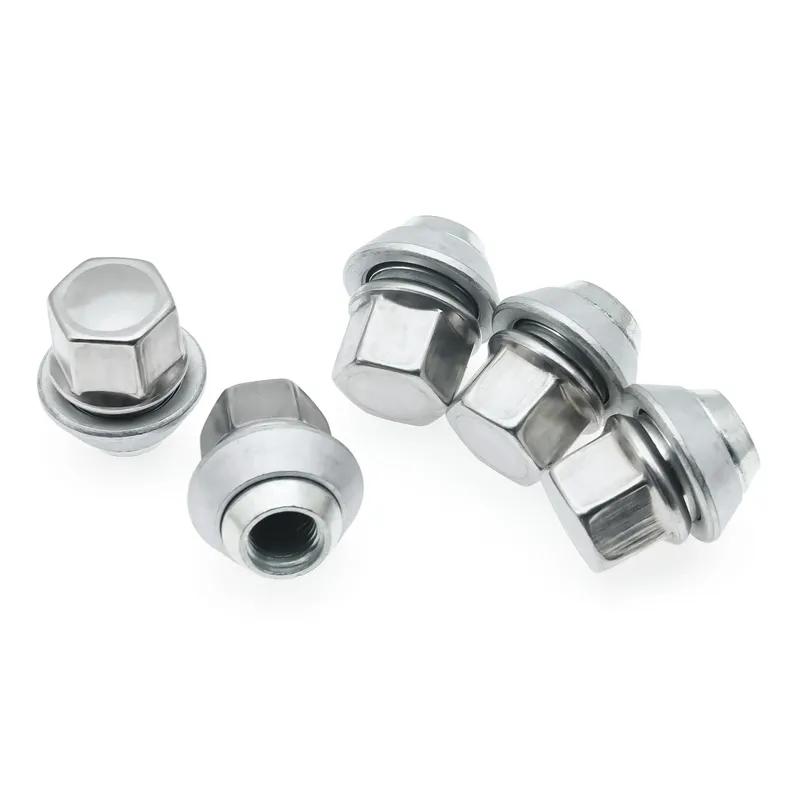 5/10 Piece 19MM Bolt Lug Stud Tyre Nut Alloy Steel Wheel M12x1.5 Nuts Alloy Steel Wheel Nuts for Ford Fiesta Mondeo C-Max Focus
