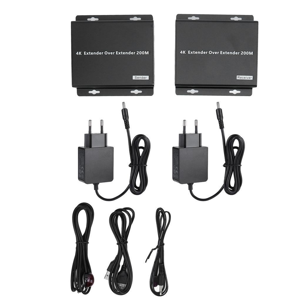 4K HD Extender Plug and Play 3840 X 2160 30 Гц KVM HD Ethernet Extender для мониторинга