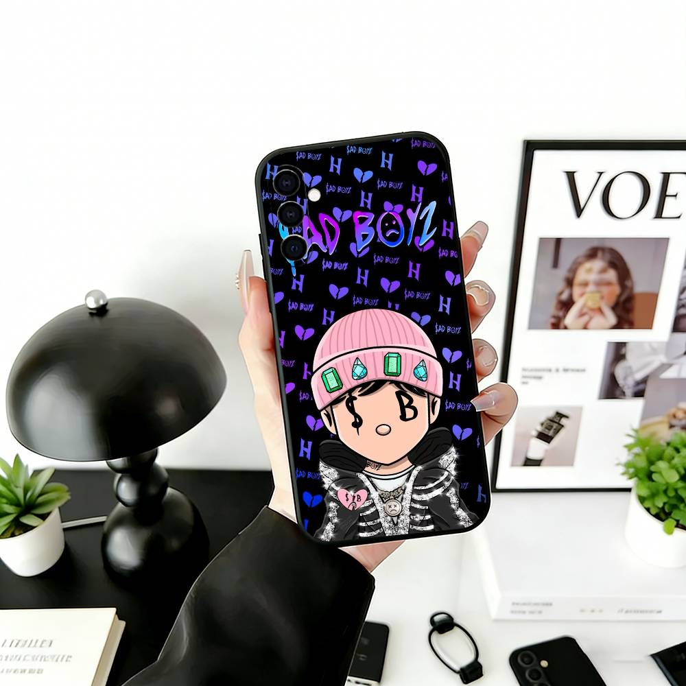 J-Junior H S-Sad Boyz Phone Case Black Silicone Soft For Samsung Galaxy A73,A72,A71,A70,A53,A52,A51