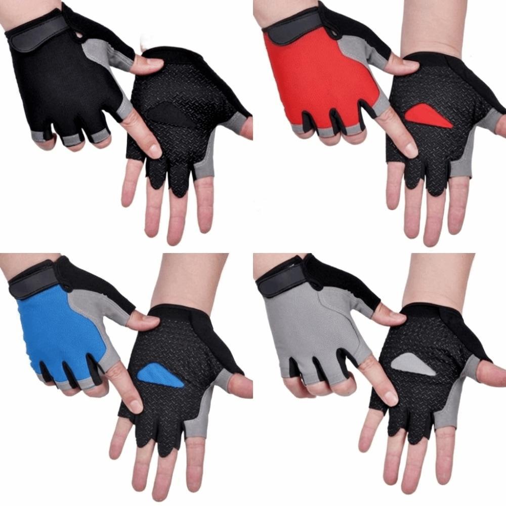 Fingerless Women Men Cycling Gloves Breathable Bicycle Accessories Hiking Camping