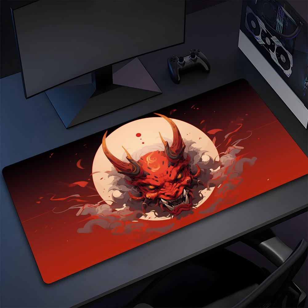 Japanese Oni Mask Mouse Pad High Quality Natural Rubber Mouse Pad The Most Professional Washable Laptop Mouse Pad