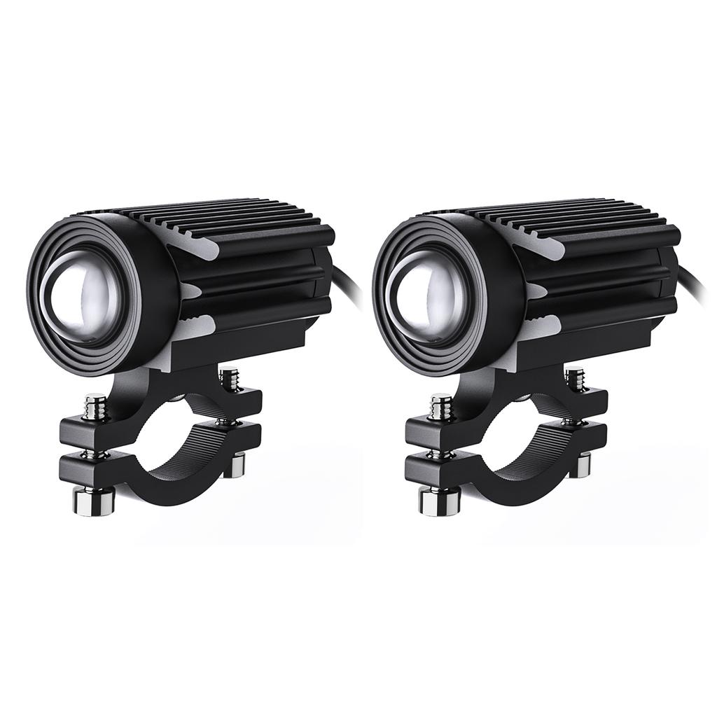 Светодиодные противотуманные фары для мотоцикла, 60 Вт, белые и янтарные светодиодные лампы для проектора, прожектор