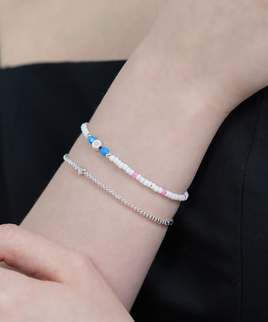 Браслет с бусинами Bonbeau Soul Heart Charm Браслет с цветным сердечком в качестве акцента