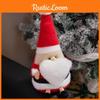 Christmas Santa Plush Toy With Super Soft Short Pile For Holiday Decorations Gift