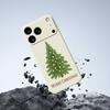 For iPhone 17 Pro Max Case Christmas Tree Pattern Printing Straight Edge TPU Phone Back Cover