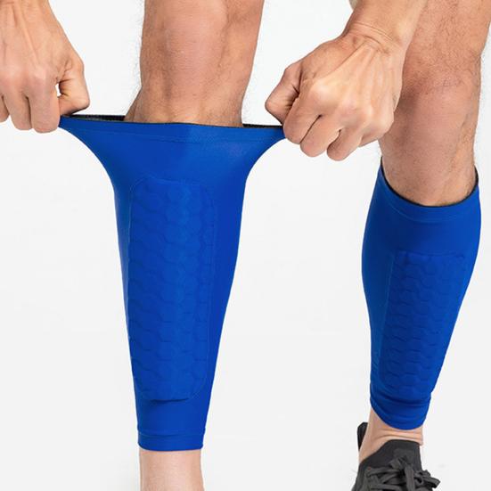 Футбольные щитки для голени для молодежи и взрослых, компрессионный рукав для голени с сотовыми накладками, спортивная защитная экипировка для футбола, бейсбола, катания на лыжах, хоккея