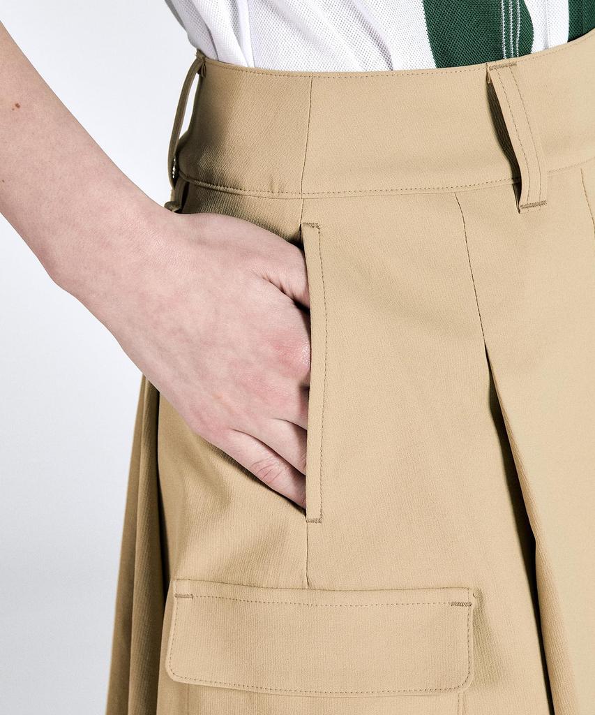Skirt Pique Material Cargo Pocket Water Repellent Stretch Sunscreen Golf MG4FSK21L BG00 [Munsingwear] Women's (Beige)