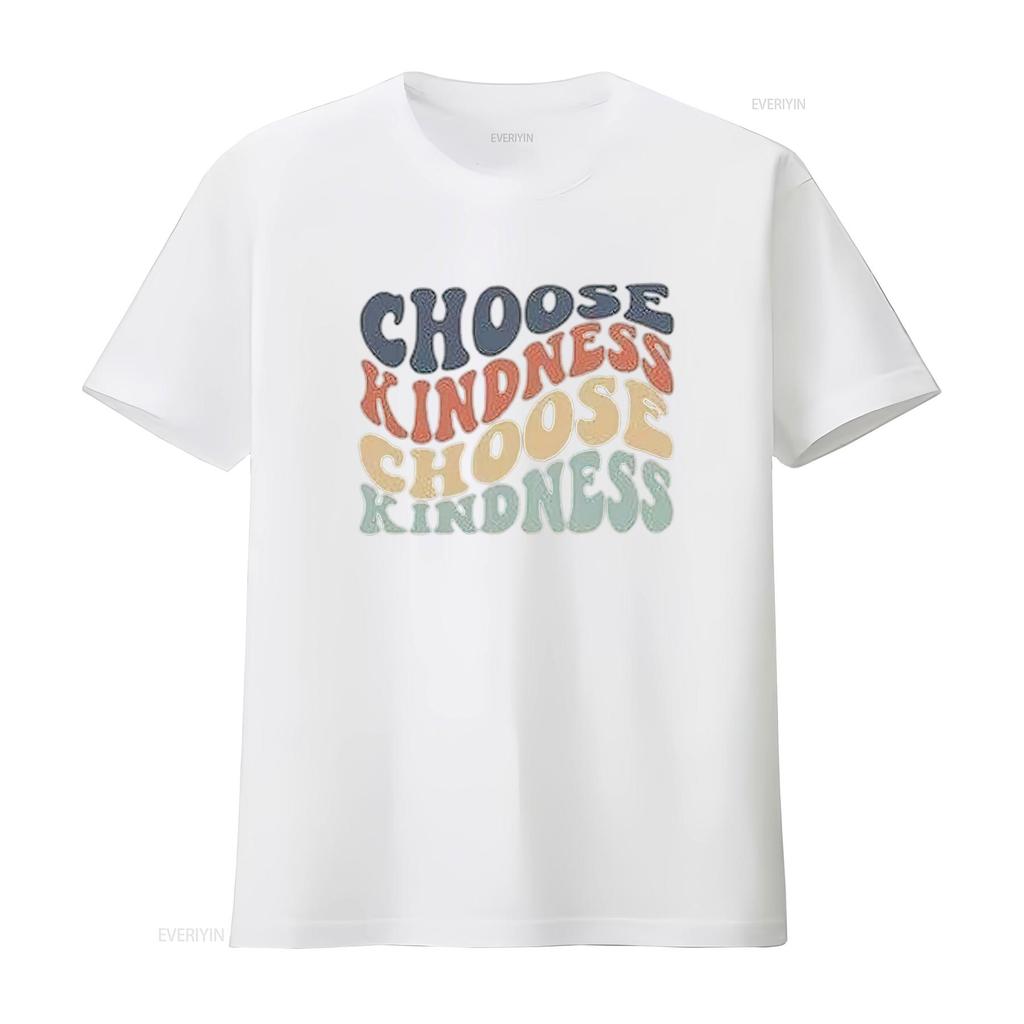 Womens Choose Kindness T Shirt Expression PrinT Casual Tops vintage Washed fashion homme streetwear Slightly designer clothes