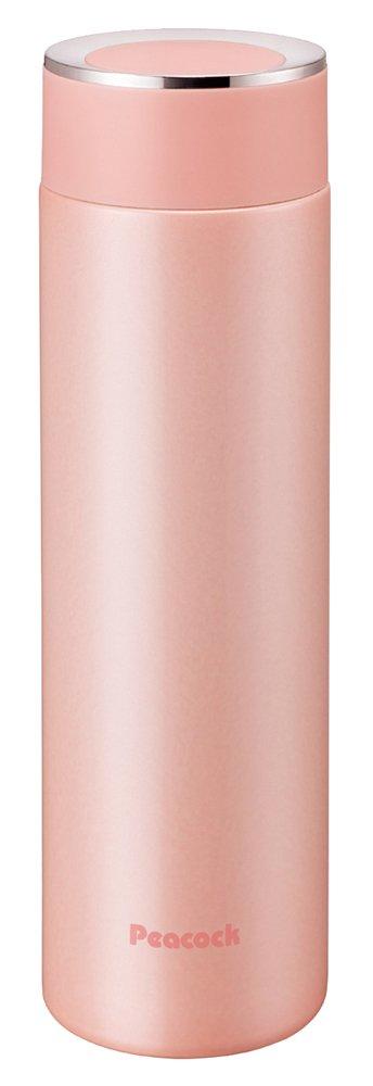 Peacock Peach Puff Stainless Steel Water Bottle, 500ml, AMM-50 PE