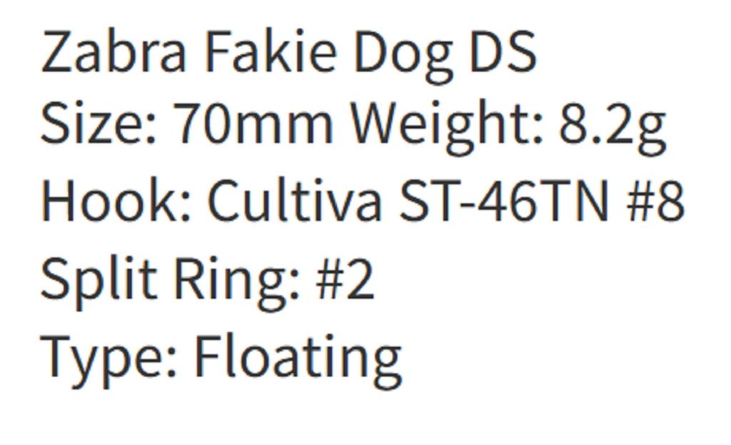 ZipBaits ZBL Fakie Dog DS Уменьшенный размер 70 мм Плавающий воблер 342 (2811)