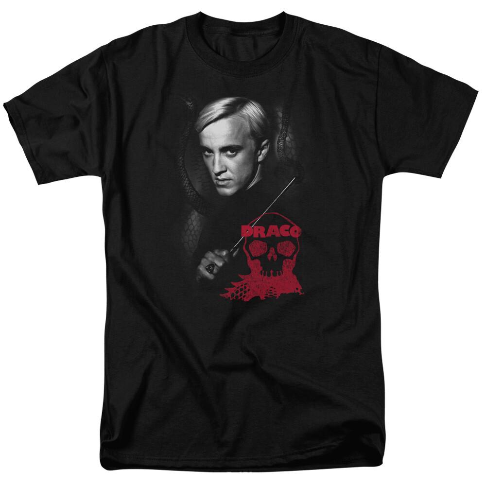 Harry Potter Draco Portrait T Shirt Mens Licensed Wizard Movie Tee Black