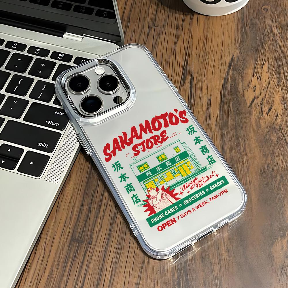 SAKAMOTOS DAYS Phone Case For iPhone 17 16e 16 15 14 13 12 11 mini Pro Max X XR XSMAX 8 7 Air Plus Transparent Soft Cover