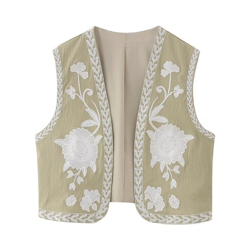 Fashion Style 2023 Summer New Arrival Fashion Trendy Women's Clothing Easiest for Match Embroider Cardigan Vest 6895023 250