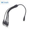1 шт. Камера видеонаблюдения 1 разъем питания постоянного тока (мама) на 2/3/4/5/6/8 штекеров (папа) Кабель-адаптер питания Разветвитель Кабель для светодиодной ленты